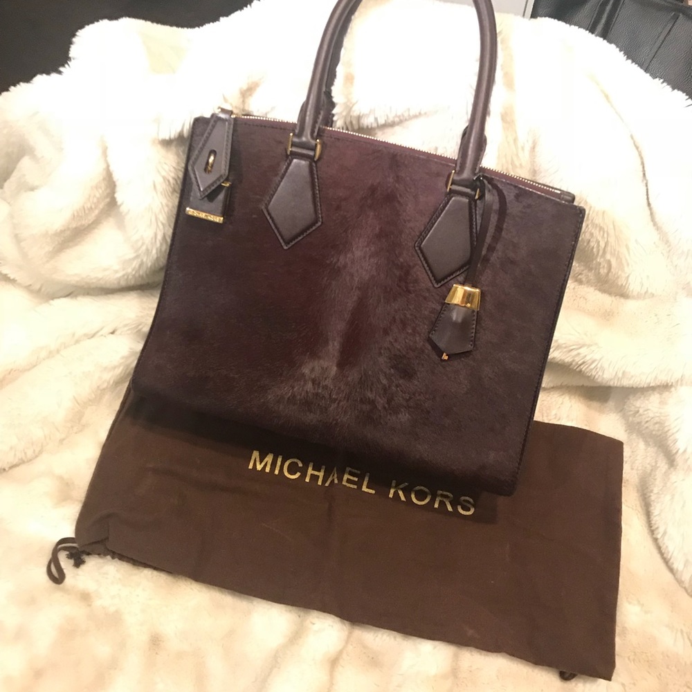 Michael Kors Collection Large Casey Bag Bordeaux